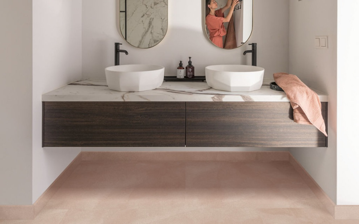 PVC vloer in de badkamer