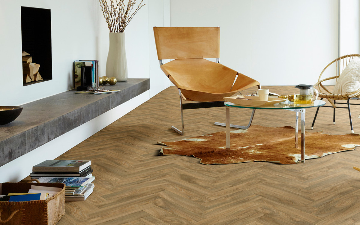 Vinyl vloer visgraat