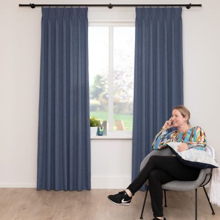 Overgordijn Nuancer Denim Blauw 04
