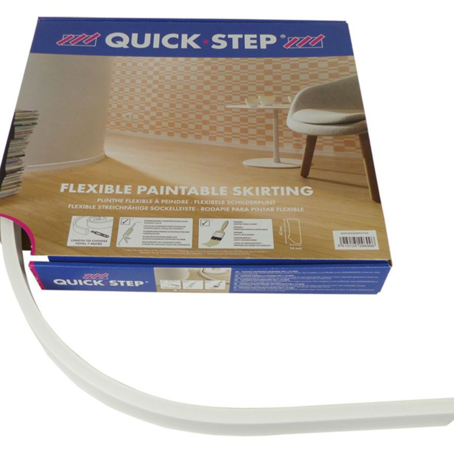 boycot lichten Dubbelzinnig Quick Step flexibele overschilderbare plint 40x14mm