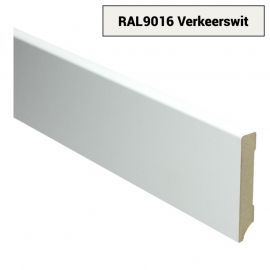 MDF sfeerplint Modern 90x15mm Voorgelakt Wit RAL9016