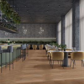 Vivafloors PVC Hongaarse Punt Eiken Donker 7880