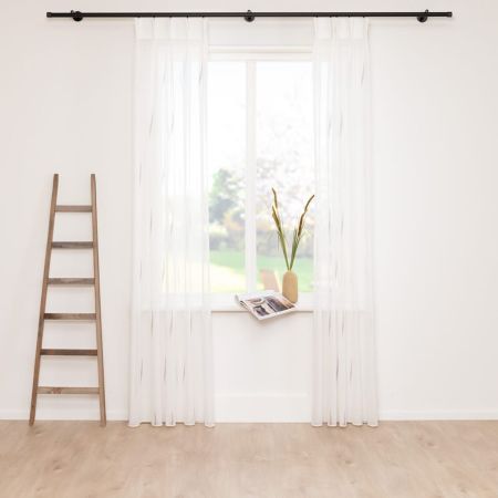 Vitrage Ikata Off White met Taupe 21